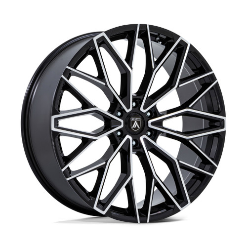 22" Asanti Black AB050 Mogul 6 Gloss Black Machined Face 22x9.5 Wheel 6x5.5 25mm