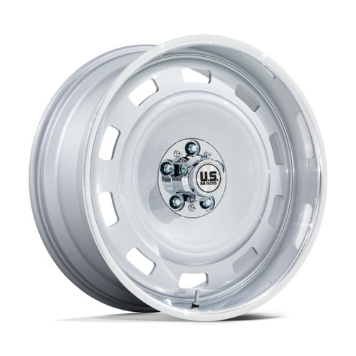 22" US Mag 1PC UC143 Scottsdale Silver Diamond Cut Lip 22x9 Wheel 5x5 15mm Rim
