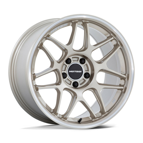 18" Motegi MR158 Tsubaki Motorsport Gold Machined Lip 18x9.5 Wheel 5x4.5 25mm