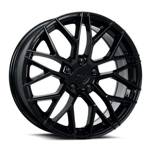 18" Katana Wheels KR01 Glossy Black 18x8 Wheel 5x100 40mm Rim
