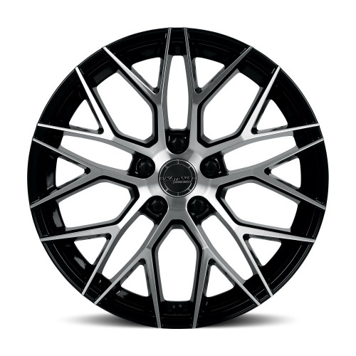 18" Katana Wheels KR01 18x8 5x4.5 40mm Wheel Glossy Black Machined Face Rim