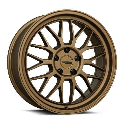 18" Katana Wheels KR06 18x8 5x100 40mm Wheel Matte Bronze Racing Rim