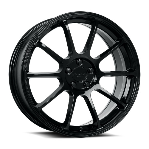 18" Katana Wheels KR07 18x8 5x4.5 40mm Wheel Glossy Black Racing Rim