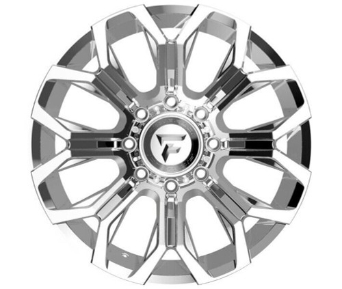 20" Fittipaldi Offroad FA21MC Mirror Coat 20x9 Wheel 8x180 18mm For Chevy GMC