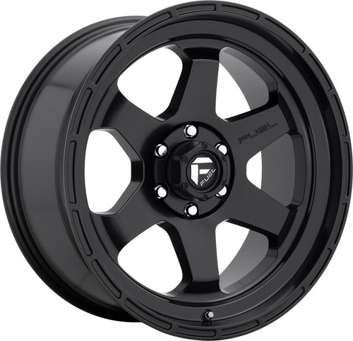 Set 4 16" Fuel D664 Shok 16x7 5x160 Matte Black Wheels 42mm Rims