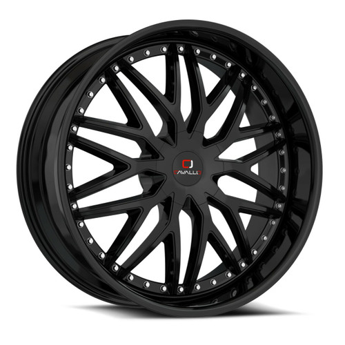 Set 4 18" Cavallo CLV-46 Gloss Black Wheels 18x8 5x4.5 5x120 35mm Rims