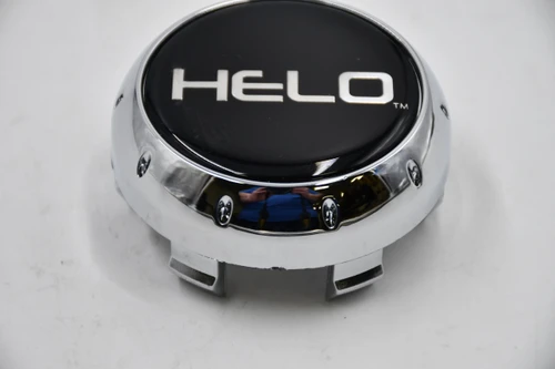 Helo Chrome/Black w/chrome lettering Wheel Center Cap Hub Cap F111K80-112-C 3" Snap in