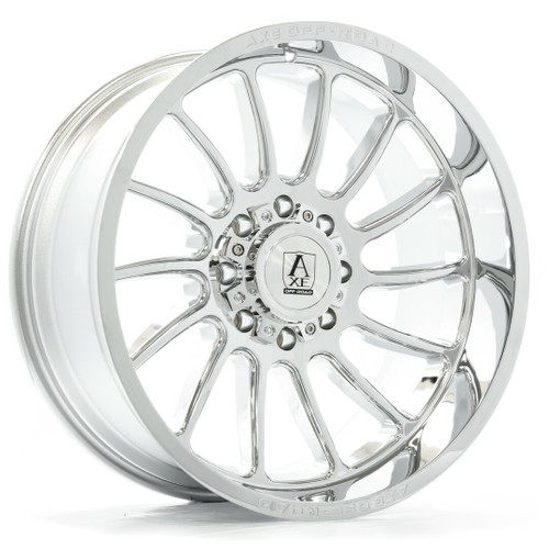 Set 4 22" Axe Wheels Chronus Chrome 22x10 8x180 -19mm Lifted For Chevy GMC Rims