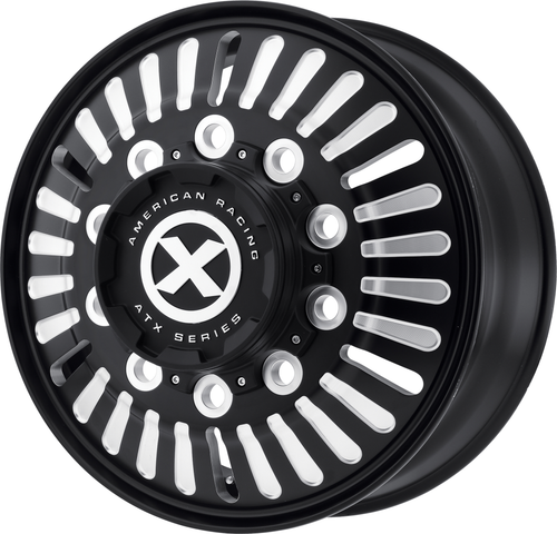 ATX AO403 Roulette 24.5x8.25 10x11.25 Satin Black Milled - Front Wheel 24.5" 144