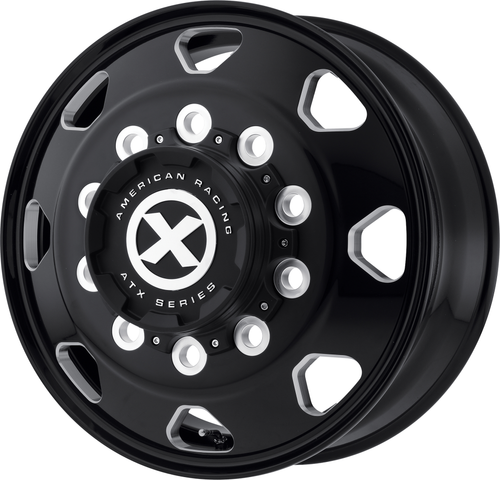 ATX AO401 Octane 22.5x8.25 10x11.25 Satin Black Milled - Inner Wheel 22.5" 144mm