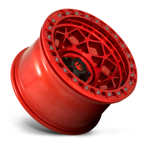 Fuel 1PC D121 Unit Beadlock 17x9 6x5.5 Candy Red Wheel 17" -15mm Rim