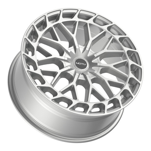 20" Motiv 442S Breach Gloss Silver 20x8.5 Wheel 5x4.5 5x120 Rim 40mm 5 Lug