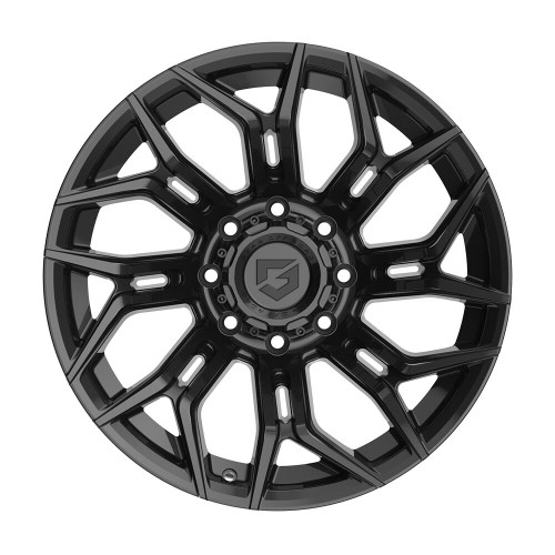 20" Gear Off Road 776B Flair 20x9 8x6.5 18mm Gloss Black For Chevy GMC Ram Ford