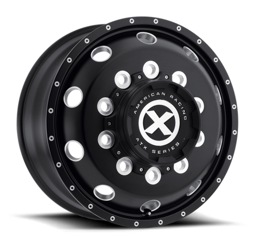 ATX AO400 Baja 22.5x9 10x11.25 Gloss Black Milled - Front Wheel 22.5" 152mm Rim