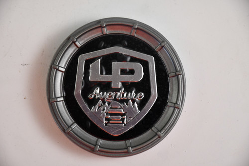 LP aventure Gray/Black/Silver Center Cap Hub Cap T711K62-S2 2.375"
