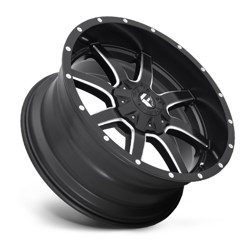 Fuel 1PC D538 Maverick 20x9 5x110 5x5 Matte Black Milled Wheel 20" 38mm Rim