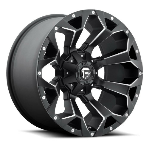 18" Fuel D546 Assault 18x9 6x135 6x5.5 -13mm Wheel Matte Black Milled Lifted Rim
