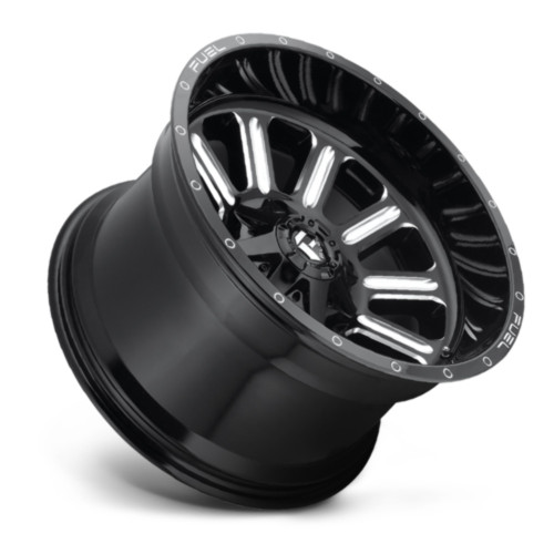 Fuel 1PC D620 Hardline 20x12 5x4.5 5x5.0 Gloss Black Milled Wheel 20" -44mm Rim