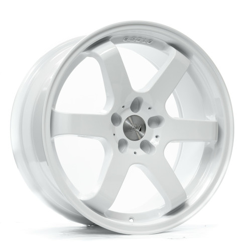 Set 4 18" Axe Wheels ZX6 White 18x8.5 Wheels 5x4.5 40mm Rims