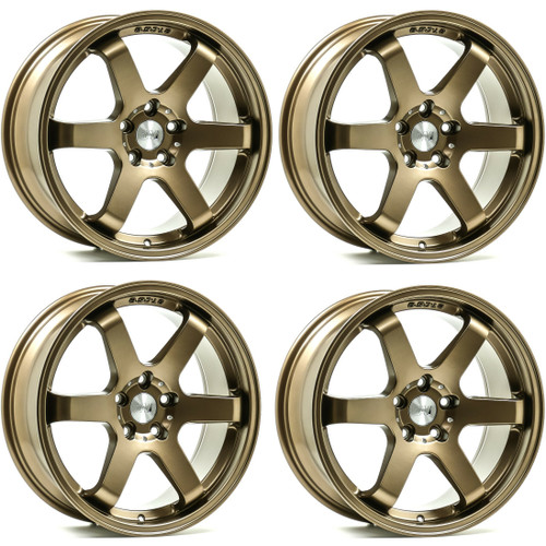 Set 4 18" Axe Wheels ZX6 Bronze 18x8.5 Wheels 5x4.5 40mm Rims