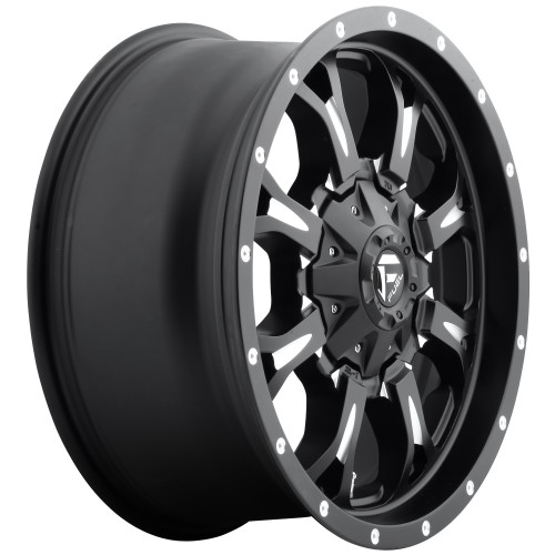 Fuel 1PC D517 Krank 20x9 8x170 Matte Black Milled Wheel 20" 1mm Rim