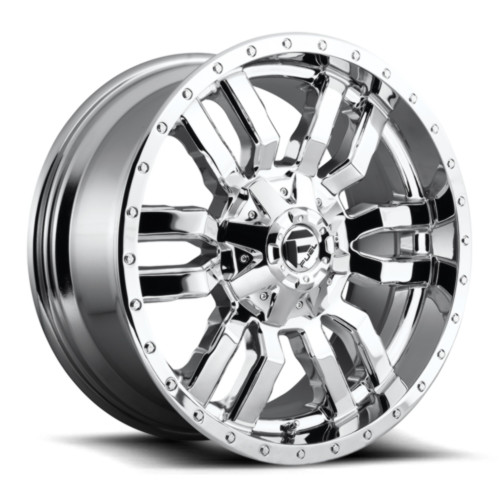 Fuel 1PC D631 Sledge 20x10 6x135 6x5.5 Chrome Plated Wheel 20" -18mm Rim