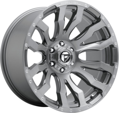22" Fuel 1PC D693 Blitz 22x10 5x5 Platinum Wheel -18mm Lifted For Jeep Truck Rim