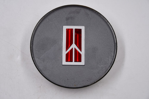 Oldsmobile Gray w/Chrome&Red Logo Wheel Center Cap Hub Cap OLDS/3.75 3.75"