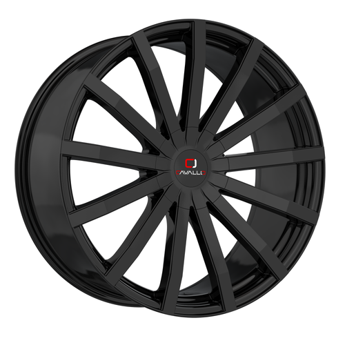 Set 4 18" Cavallo CLV-52 Gloss Black Wheels 18x8 5x100 5x4.5 35mm Rims