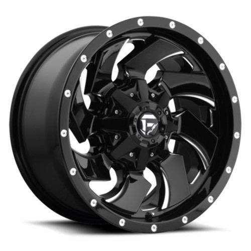 20" Fuel 1PC D574 Cleaver 20x9 6x135 6x5.5 Gloss Black Milled Wheel 20mm Rim