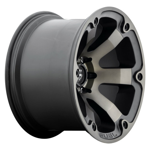 20" Fuel 1PC D564 Beast 20x9 5x5 Matte Black Double Dark Tint Wheel 1mm Rim