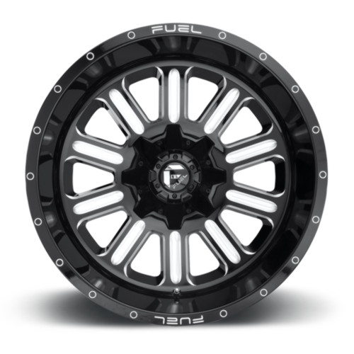 20" Fuel 1PC D620 Hardline 20x9 8x170 Gloss Black Milled Wheel 20mm For Ford Rim