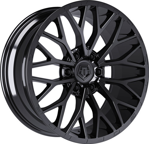 20" TIS 566B Gloss Black 20x12 Wheel 8x6.5 -44mm For Chevy GMC Ram Ford Rim
