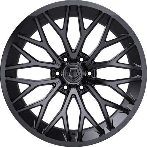 20" TIS 566B Gloss Black 20x9 Wheel 6x5.5 Rim 18mm For Chevy GMC Ram Cadillac