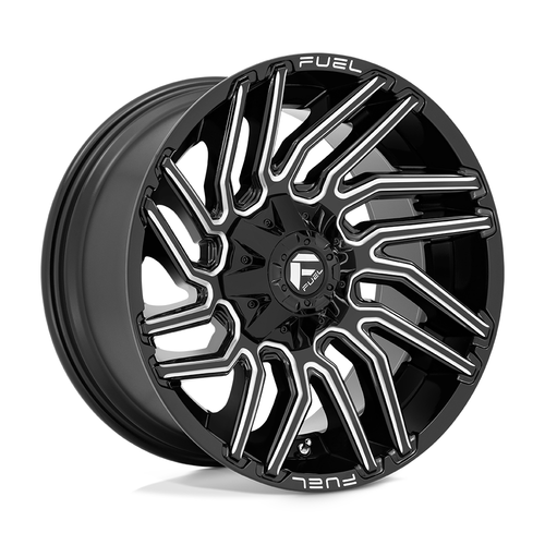 Fuel 1PC D773 Typhoon 20x9 8x170 Gloss Black Milled Wheel 20" 1mm Rim