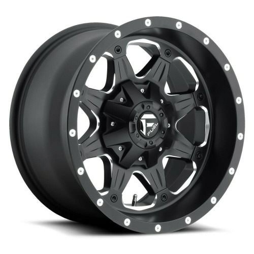 Fuel 1PC D534 Boost 18x9 5x4.5 5x5.0 Matte Black Milled Wheel 18" 1mm Rim