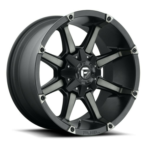 20" Fuel D556 Coupler 20x10 5x4.5 5x5 -12mm Wheel Matte Black Double Dark Rim