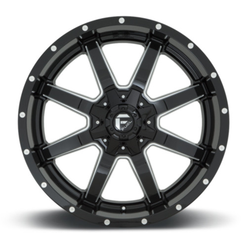 Fuel 1PC D610 Maverick 20x9 8x180 Gloss Black Milled Wheel 20" 20mm Rim