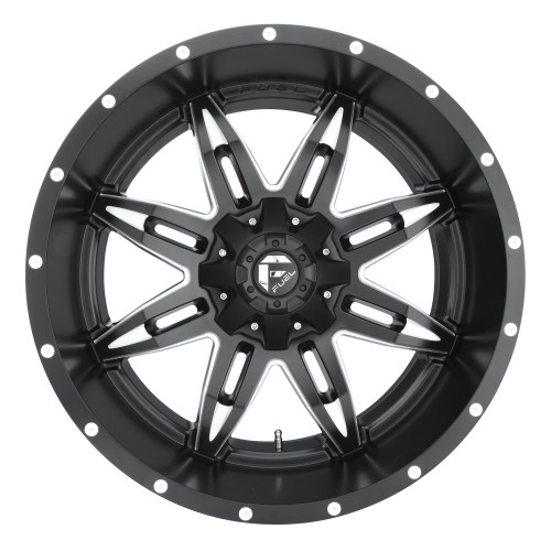 Fuel 1PC D567 Lethal 20x9 8x6.5 Matte Black Milled Wheel 20" 1mm Rim Fuel 1PC D567 Lethal 20x9 8x6.5 Matte Black Milled Wheel 20" 1mm Rim
