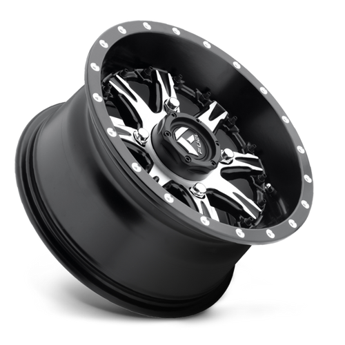 Fuel UTV D541 Nutz Utv 14x7 4x156 Matte Black Machined Wheel 14" 13mm Rim