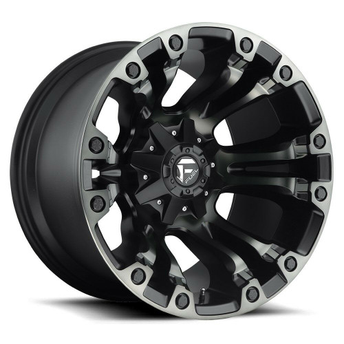 Fuel  D569 Vapor 18x9 5x4.5 5x5.0 Matte Black Double Dark Tint Wheel 18" -12mm