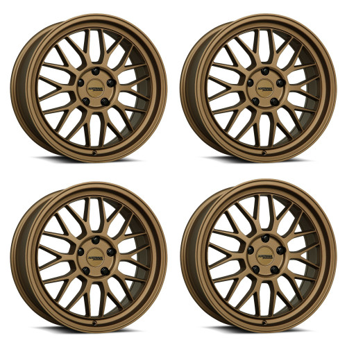 Set 4 18" Katana Wheels KR06 Matte Bronze 18x8 Wheels 5x100 40mm Rims