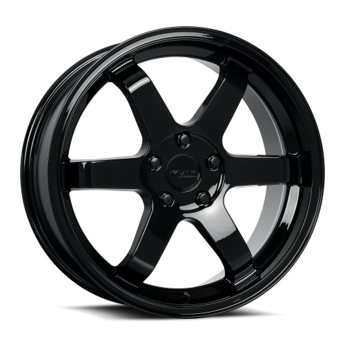 Set 4 17" Katana Wheels KR08 17x7.5 5x4.5 40mm Glossy Black Racing Rims