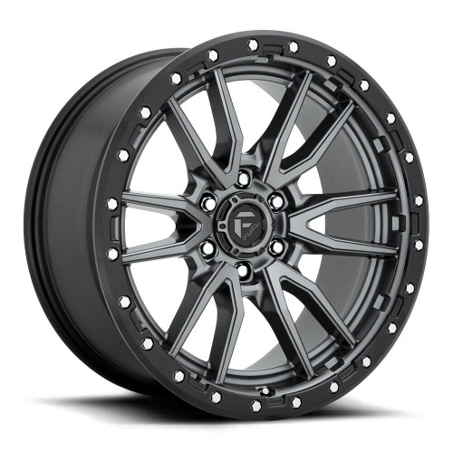 Fuel 1PC D680 Rebel 18x9 6x120 Matte Gun Metal Black Bead Ring Wheel 18" 1mm Rim