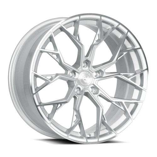 Set 4 20" Dolce Performance Aria Gloss Silver Machined 20x10 Wheels 5x120 40mm