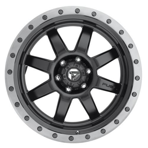 Fuel 1PC D551 Trophy 17x8.5 5x5.0 Matte Black Gun Metal Ring Wheel 17" 6mm Rim