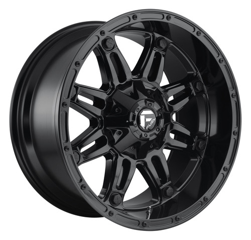 18" Fuel D625 Hostage 18x9 6x135 6x5.5 1mm Gloss Black Wheel Truck SUV Rim