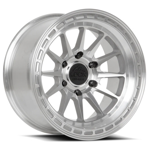 17" Lock Offroad Baja Machining Clear Coat 17x9 6x135 -12mm For Ford Lincoln Rim