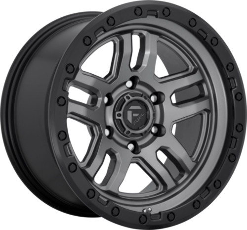 18" Fuel  D701 Ammo 18x9 6x135 Matte Gunmetal Black Bead Ring -12mm Lifted Wheel