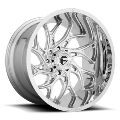Fuel 1PC D740 Runner 22x12 8x180 Chrome Wheel 22" -44mm Rim